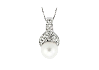 White Gold Plated | Pearl Pendants